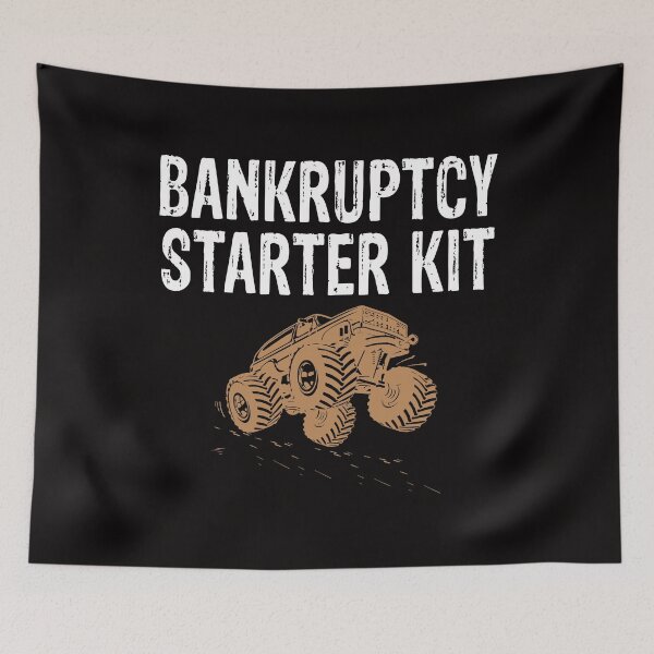 Item preview, Bankruptcy Starter Kit Lifted Monster Trucks Mudding Offroad designed and sold by shoutoutshirtco.