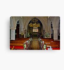 Slingsby Church Interior Canvas Print