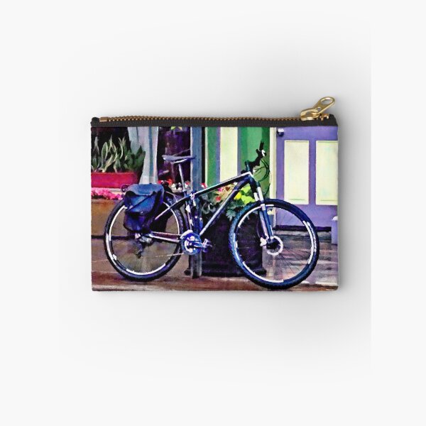 Item preview, Owego NY - Bicycle Parked on Rainy Street designed and sold by Susan Savad.