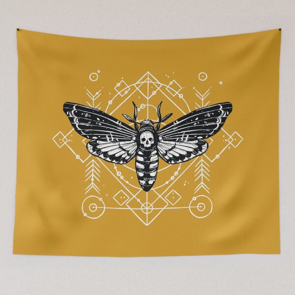 Item preview, Occult Tattoo 3 - Skull Moth designed and sold by Robert Lynch.