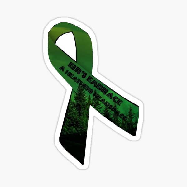 Depression Awareness Ribbon  Vinyl Wall Decal or Car Sticker 