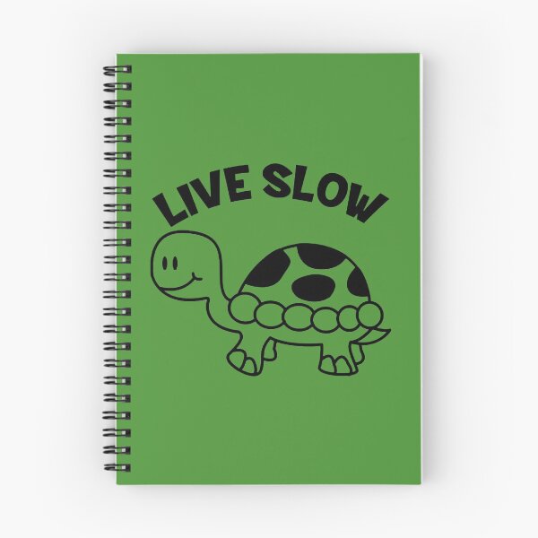 Item preview, Town Tees Live Slow Lazy Turtle Shirt designed and sold by TownTees.