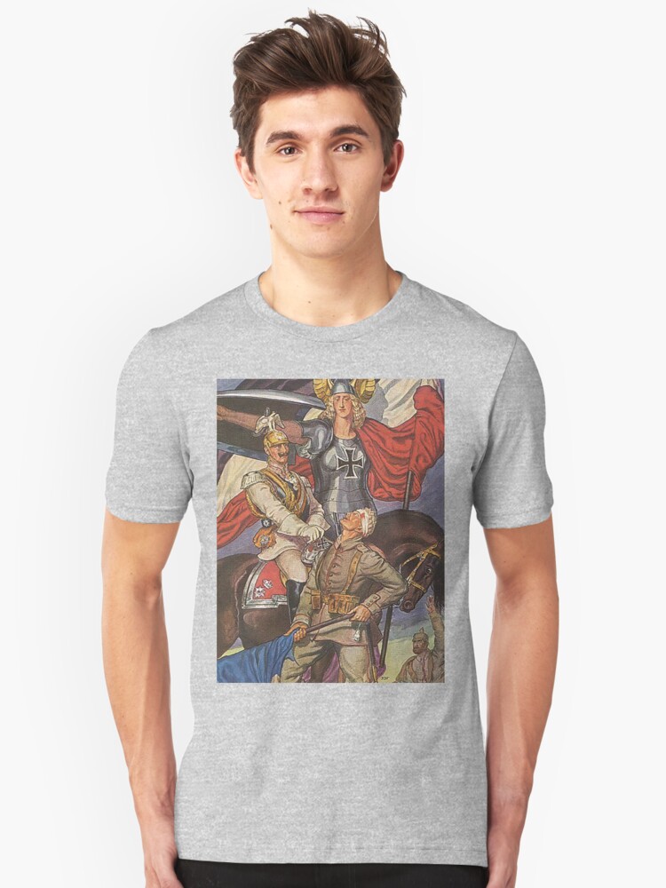 Alternate view of WWI 1914 ...Kaiser awarding Iron Cross Slim Fit T-Shirt