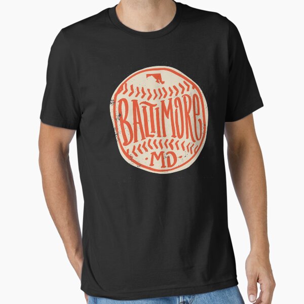Item preview, Baltimore Maryland Hand-Drawn Baseball Typography Art designed and sold by thegoodwordsco.