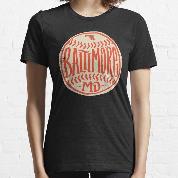 Hand Drawn Baseball For Baltimore With Custom Lettering Summer