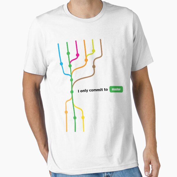 Item preview, I only commit to master (color) designed and sold by bald.design.