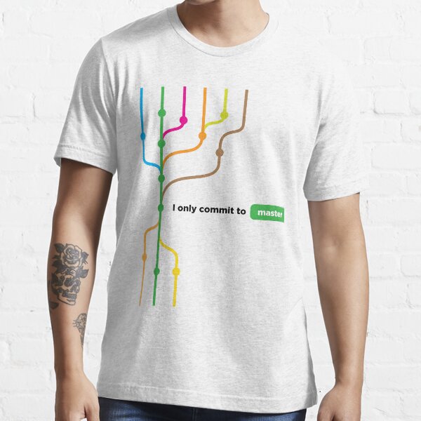 I only commit to master (color) Essential T-Shirt