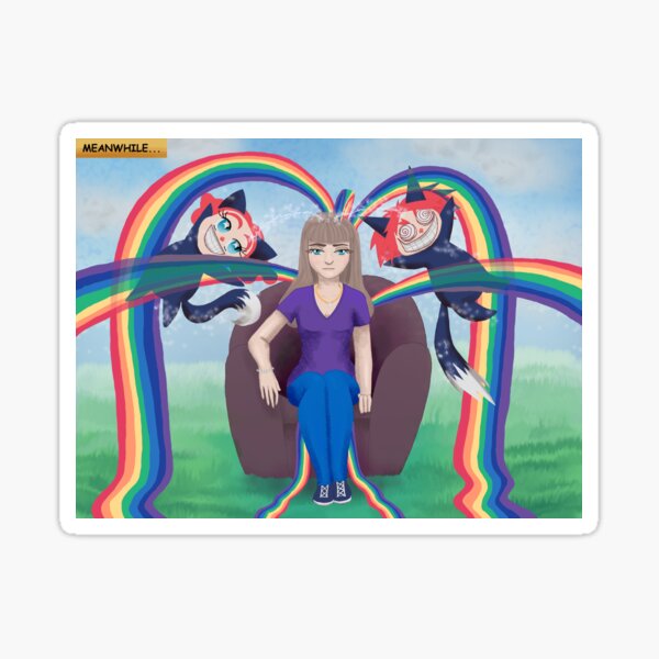 Leaking Rainbows Sticker