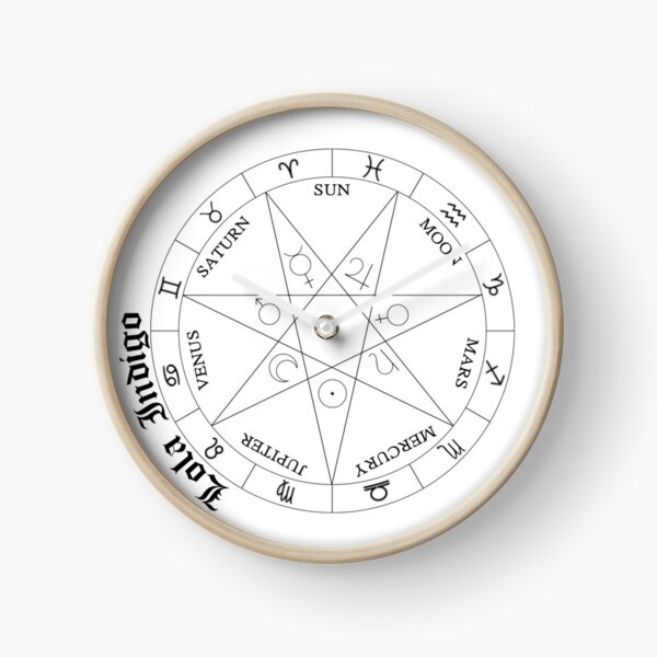 Horoscope wheel by Lola Indigo Clock