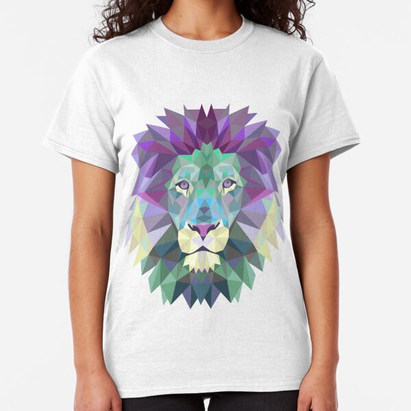 Polygonal Lion Head Classic T-Shirt