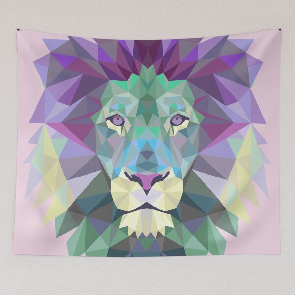 Item preview, Polygonal Lion Head designed and sold by Robert Lynch.
