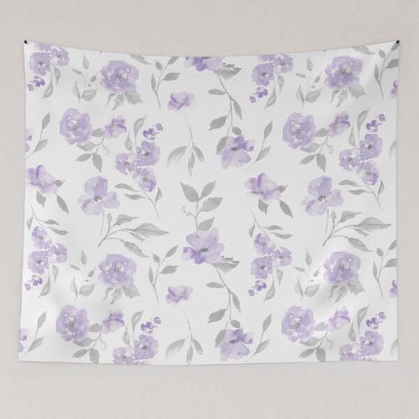 Item preview, Copy of Lavender and Grey Light Floral designed and sold by SugarPineDesign.