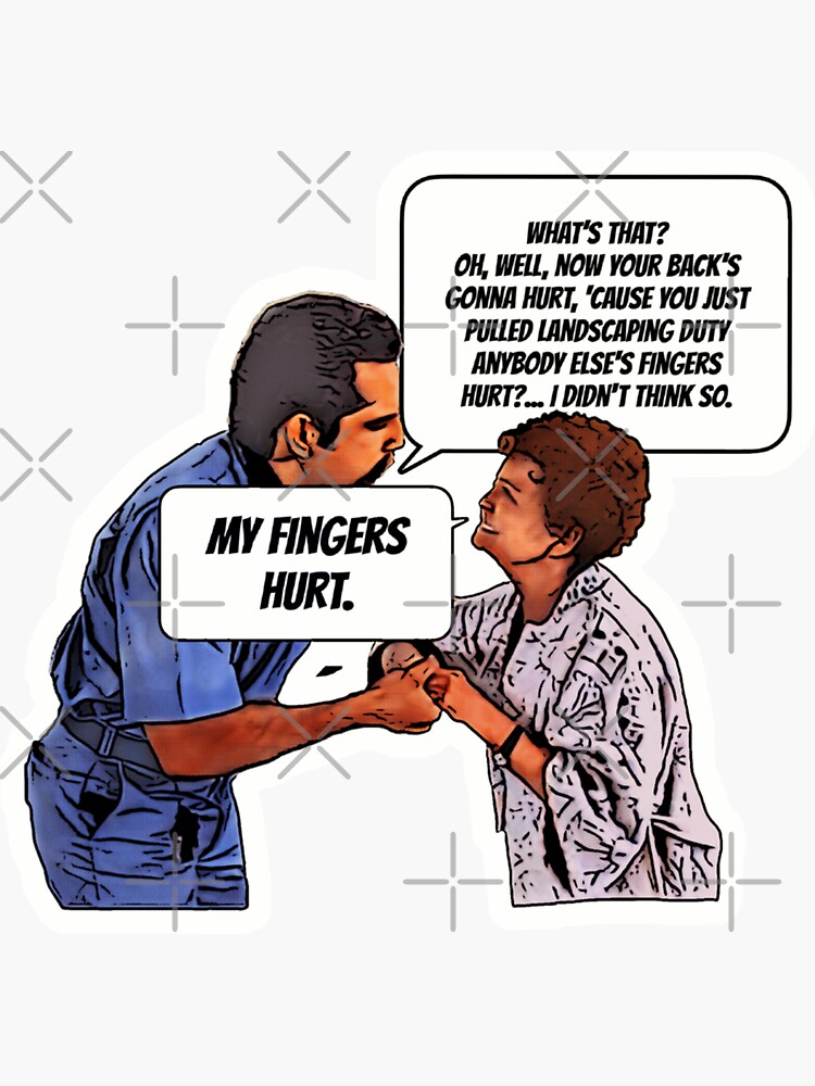 "Nursing home orderly my fingers hurt" Sticker for Sale by Chaneygirl1