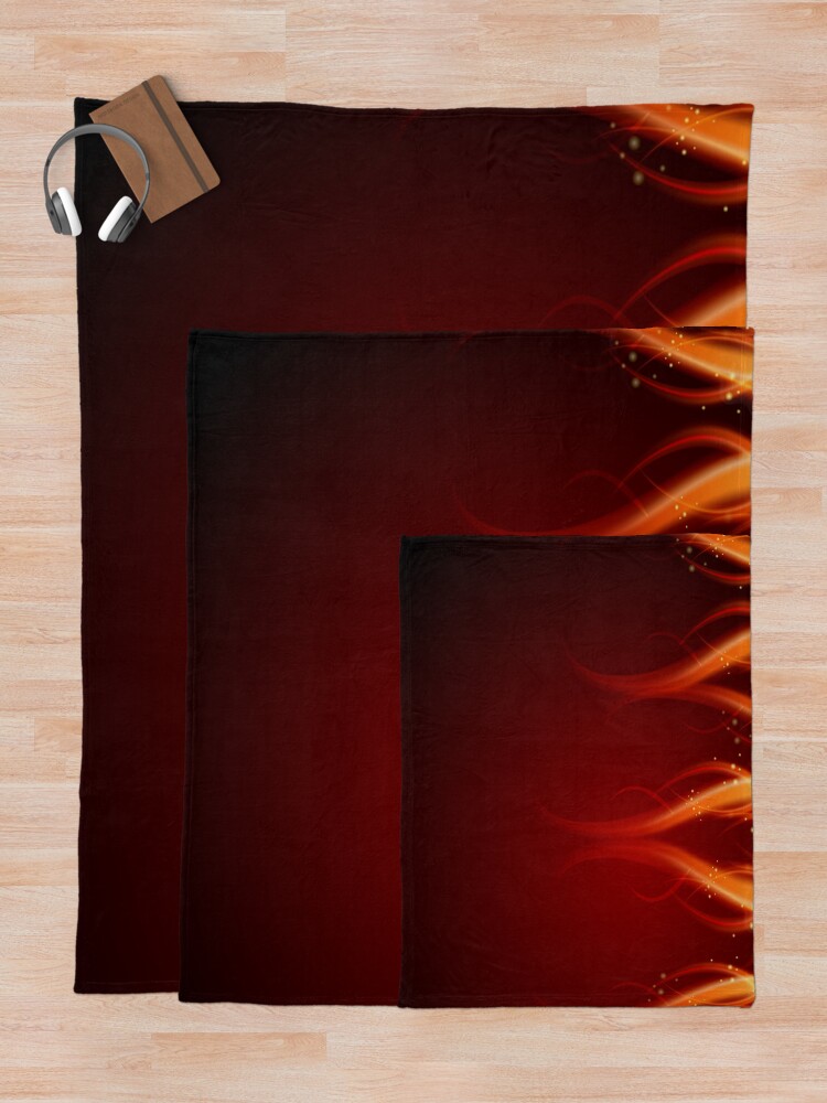 Thumbnail 5 of 6, Throw Blanket, Fire Flames Background designed and sold by robertllynch.