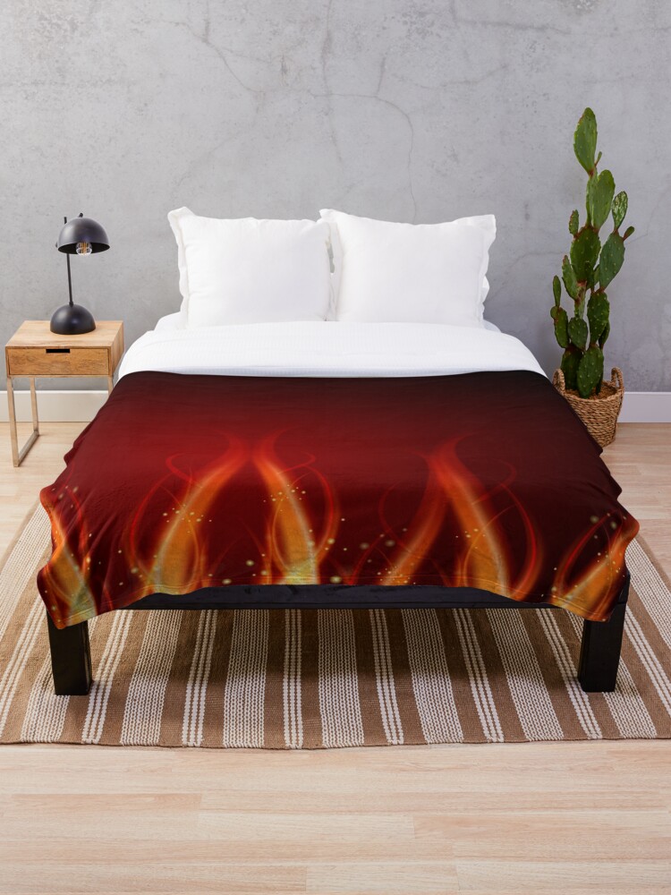 Thumbnail 1 of 6, Throw Blanket, Fire Flames Background designed and sold by robertllynch.