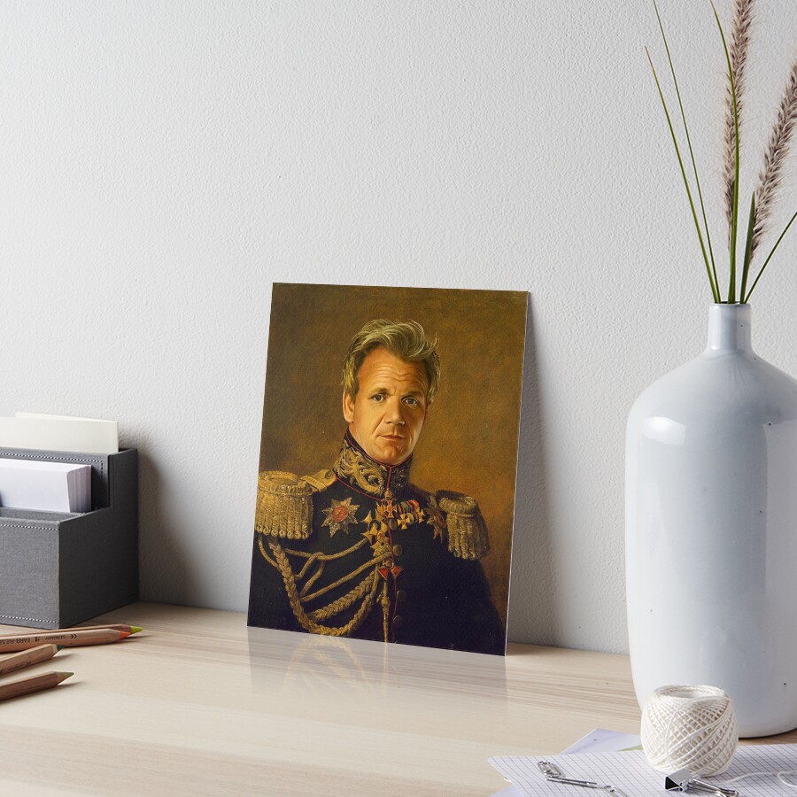Gordon Ramsay - replaceface Art Board Print