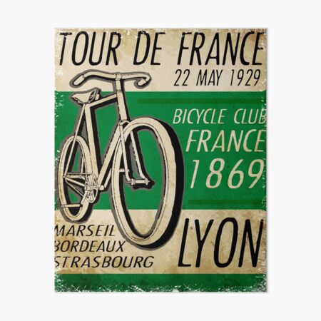 Bicycle Tour de France Art Board Print