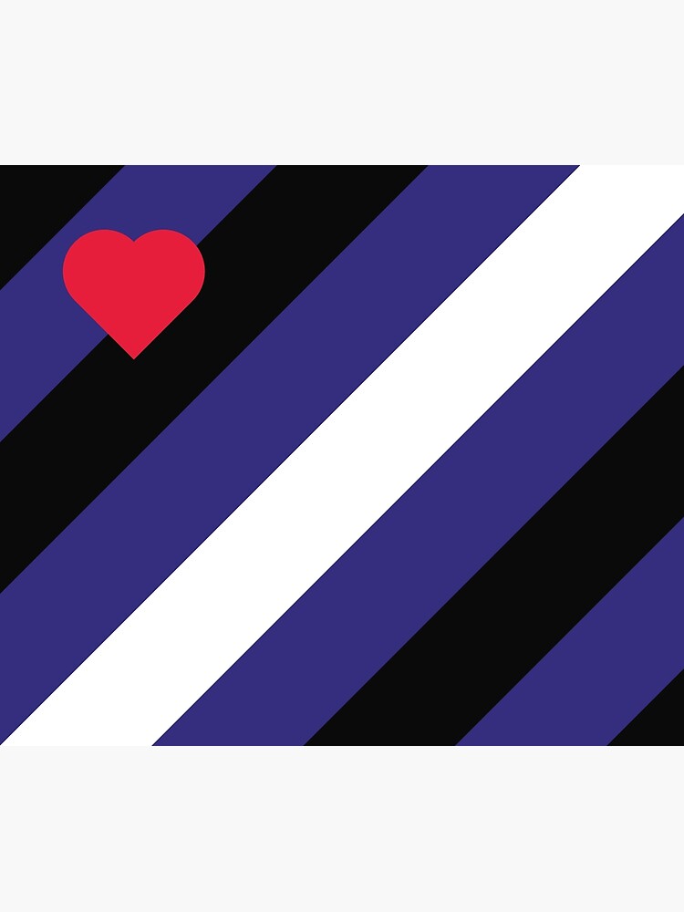 "Leather Community Minimal Diagonal Square Pride Flag With Heart" Throw