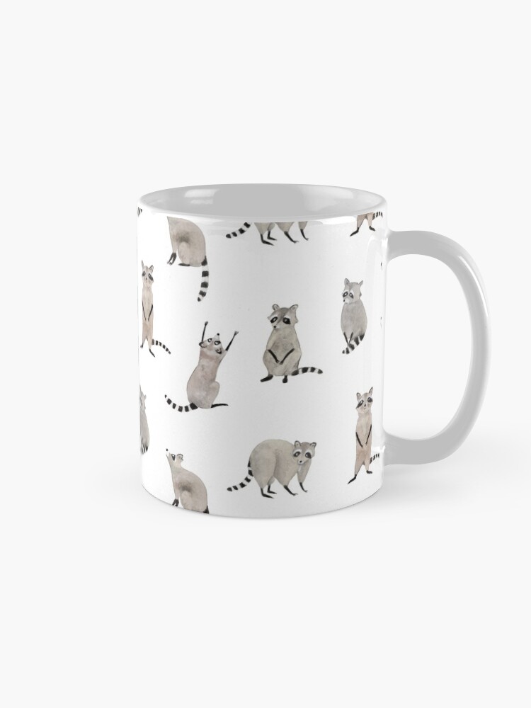 Alternate view of Raccoon pattern Mug