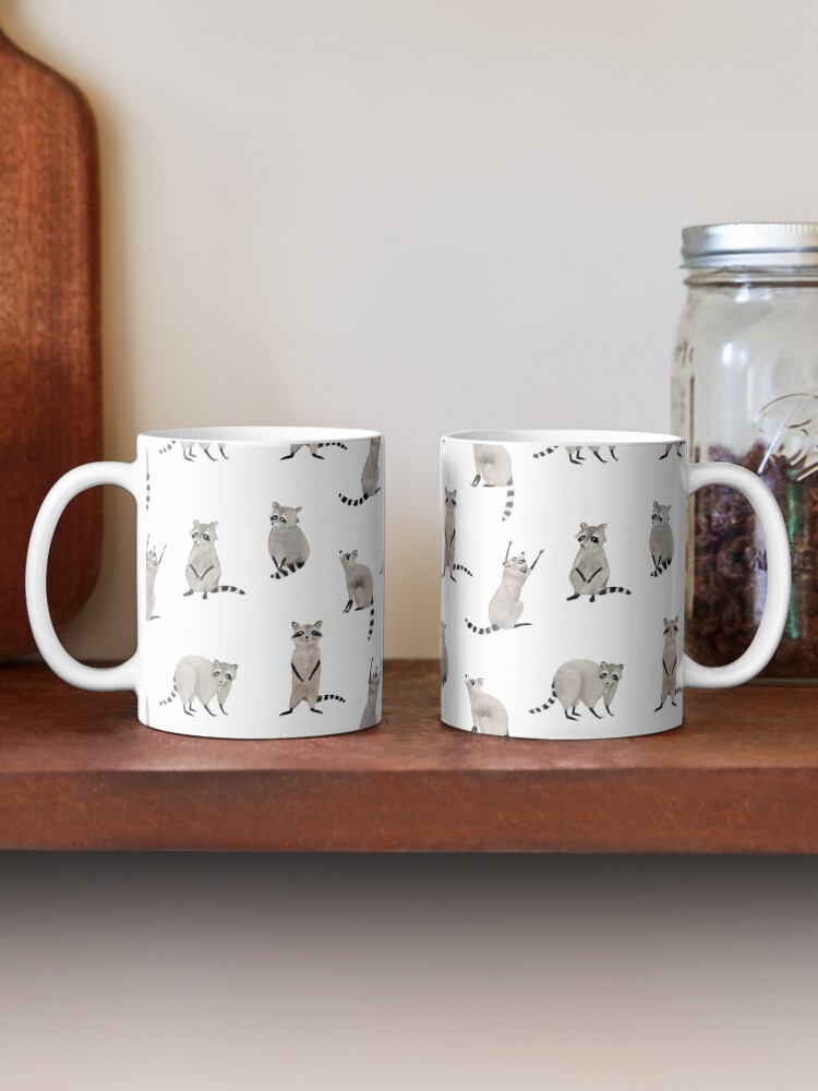 Alternate view of Raccoon pattern Mug