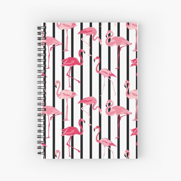 Vintage Pink Scrapbook Design Spiral Notebook by Hela12art