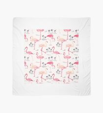 Flamingo Vogel Retro Hintergrund Tuch