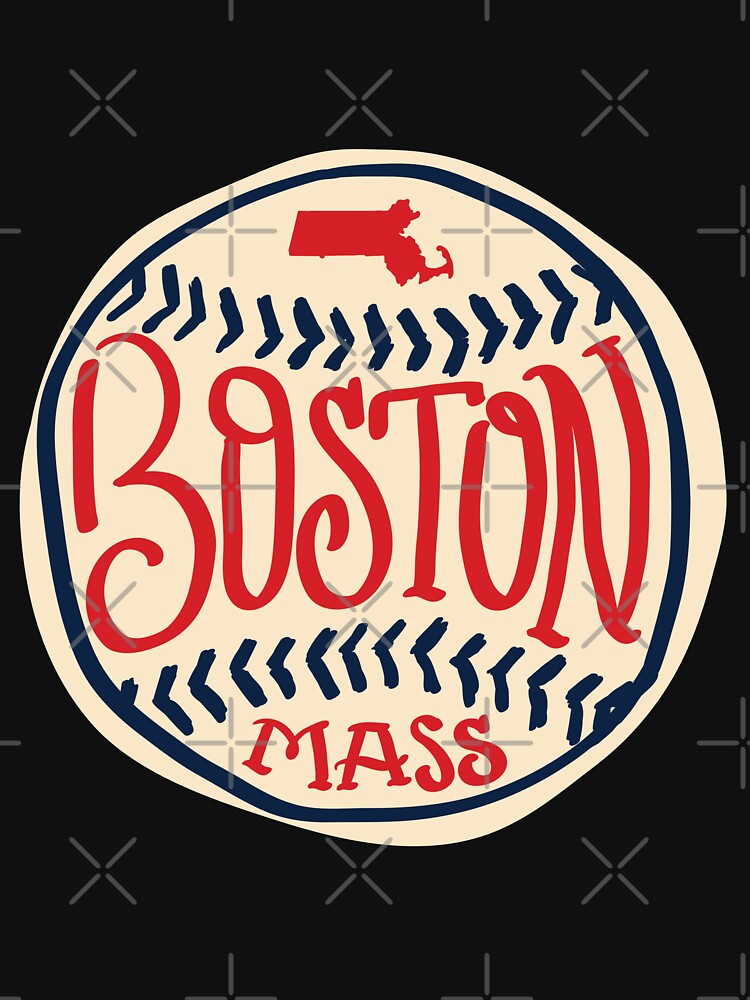 Hand Drawn Baseball for Boston with custom Lettering Essential T-Shirt for  Sale by thegoodwordsco