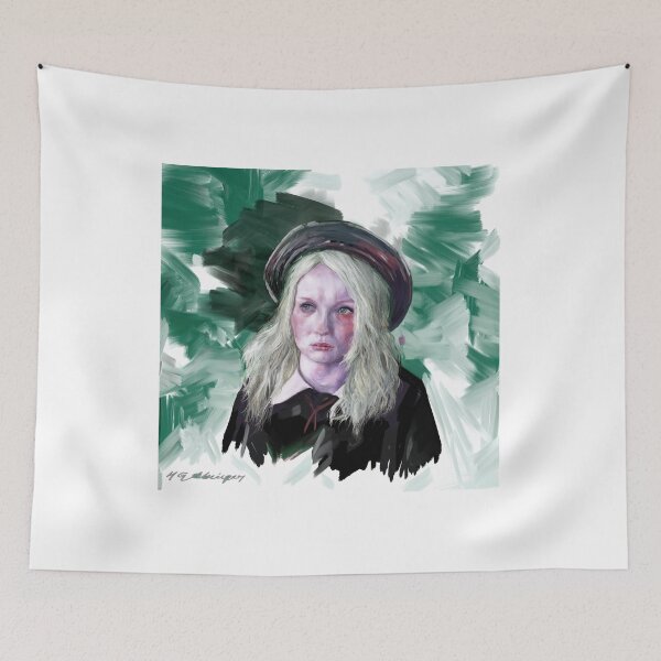 Item preview, (Alternative Background) Portrait Painting Inspired by Babydoll from Sucker Punch designed and sold by stringerthings.