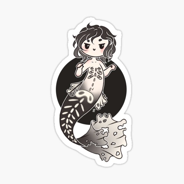MerMay #9: Skeleton Sticker