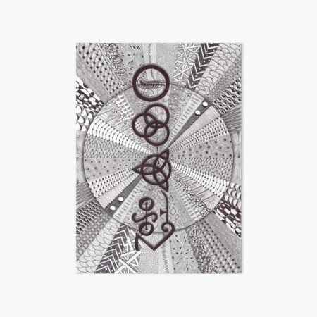 Zentangle - ZoSo Art Board Print