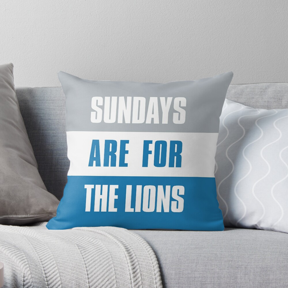 Detroit Lions Pillows & Cushions for Sale