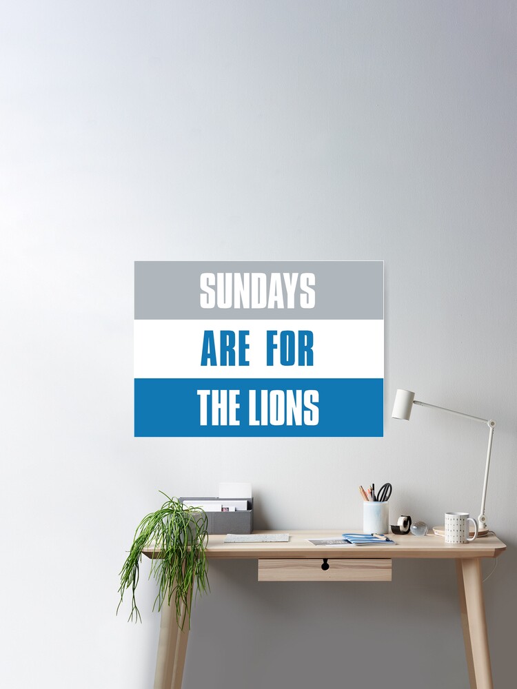 Large Banner Sundays Are for the Detroit Lions NFL Football 