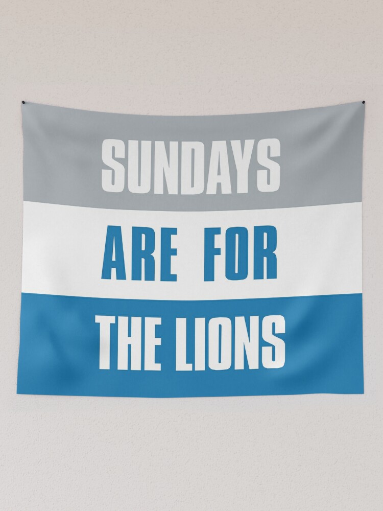 Sundays are for The Lions, Detroit Football  Sticker for Sale by elhefe