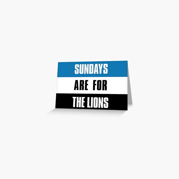 Detroit Lions Greeting Cards for Sale