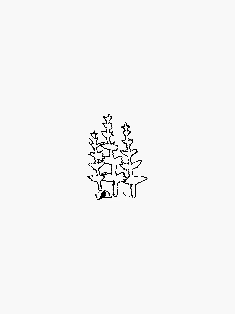 Plants Tree Holly Berry Leaves Line Art Graphic by Musbila · Creative  Fabrica