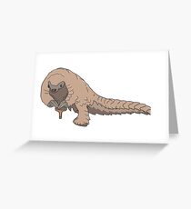 Susie die Pangolin Grußkarte