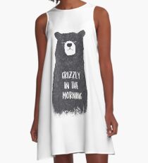Grizzly in the morning A-Line Dress