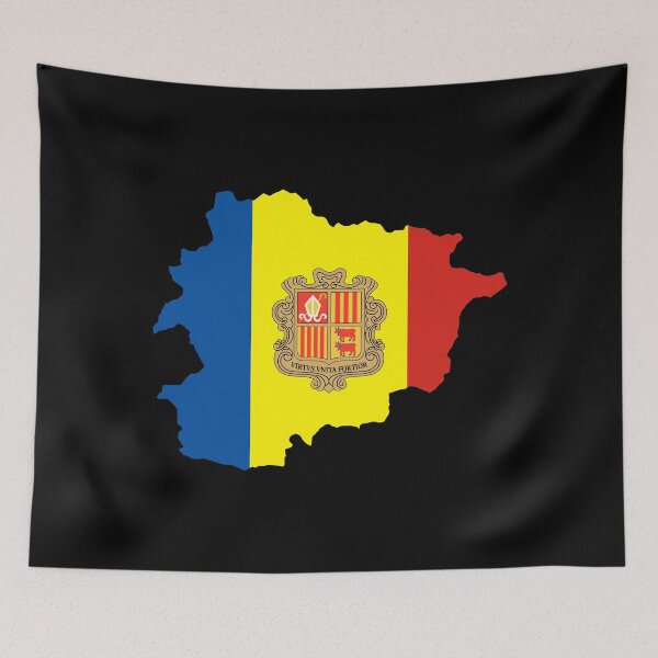 Item preview, Andorra flag map designed and sold by tony4urban.