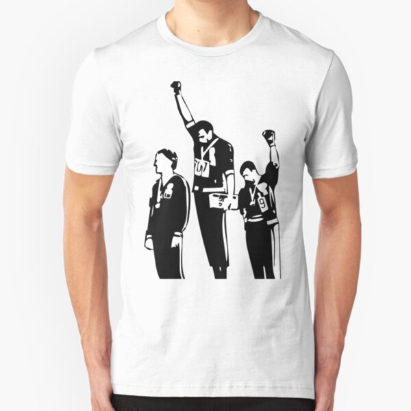 1968 Olympics Black Power Salute Slim Fit T-Shirt