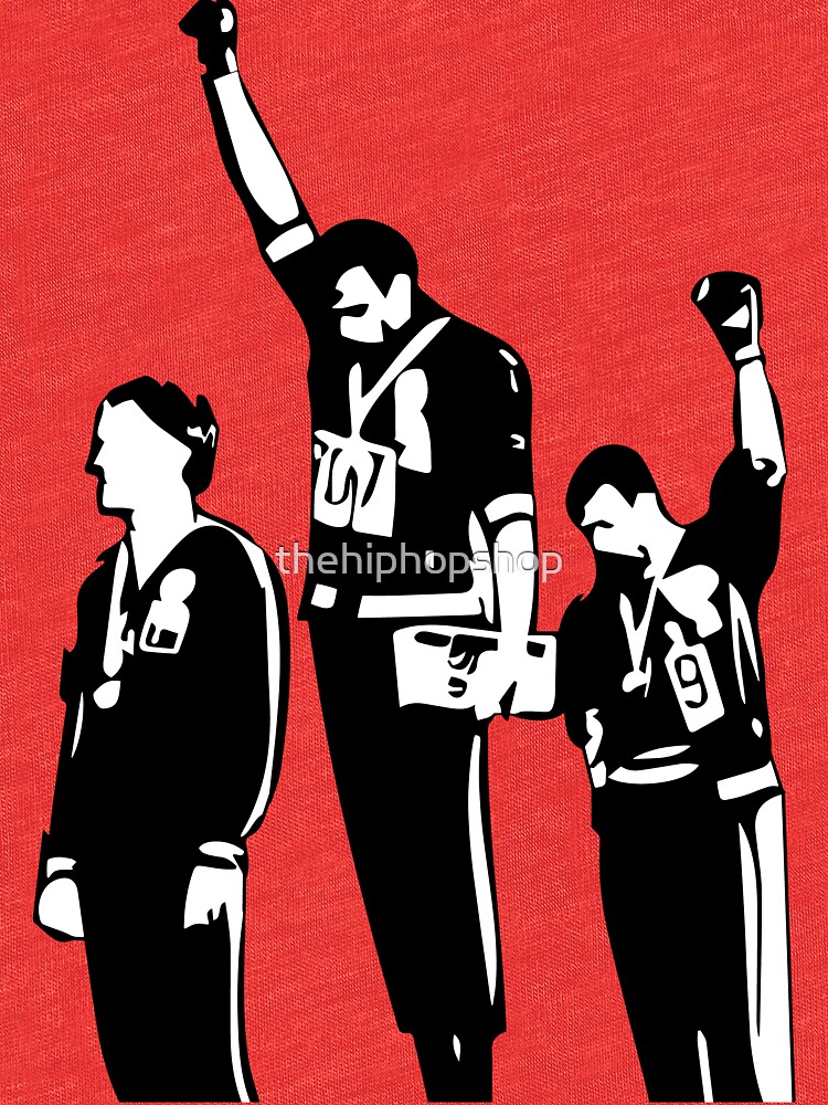 1968 olympics black power salute shirt