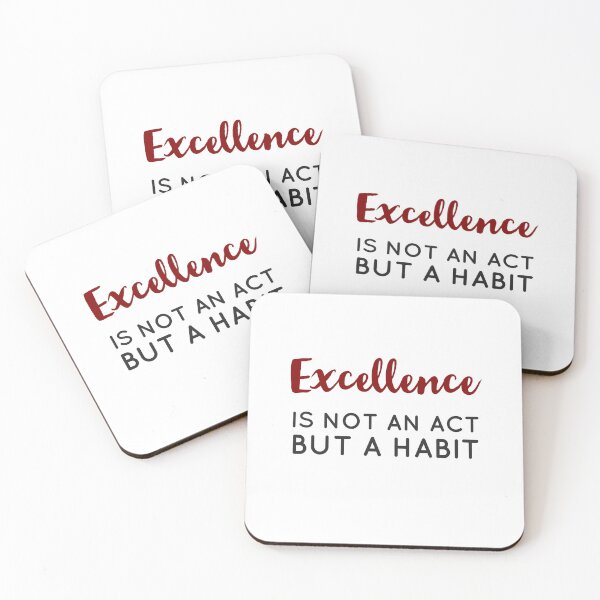 Item preview, Excellence is not an act but a habit - Aristotle Greek philosophy quote designed and sold by Inspirationmotivation.