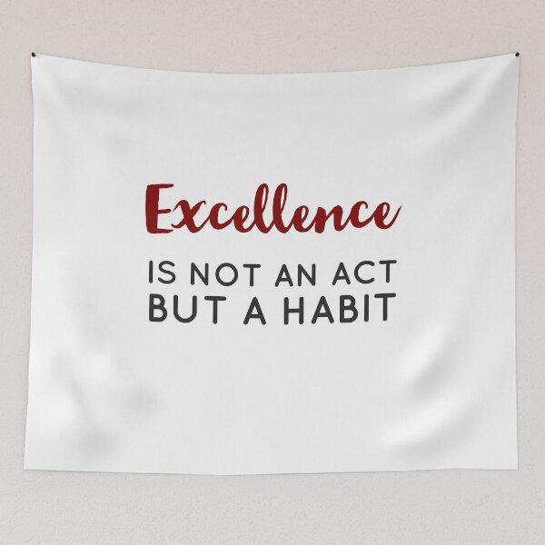 Item preview, Excellence is not an act but a habit - Aristotle Greek philosophy quote designed and sold by Inspirationmotivation.