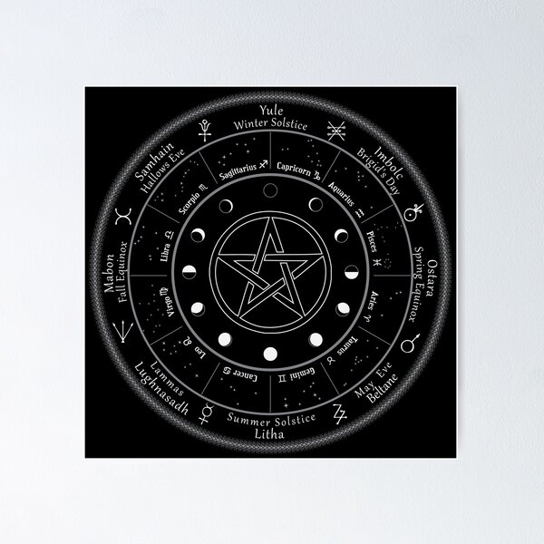 Item preview, Pagan Calendar Wheel of The Year designed and sold by GroveHollow.