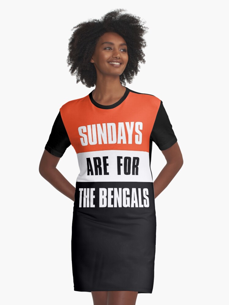 Cincinnati Bengals V Neck Dress Women's Short Sleeve Sundress Casual Loose  Skirt