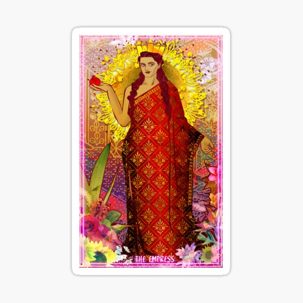 aesthetic tarot - the empress Sticker