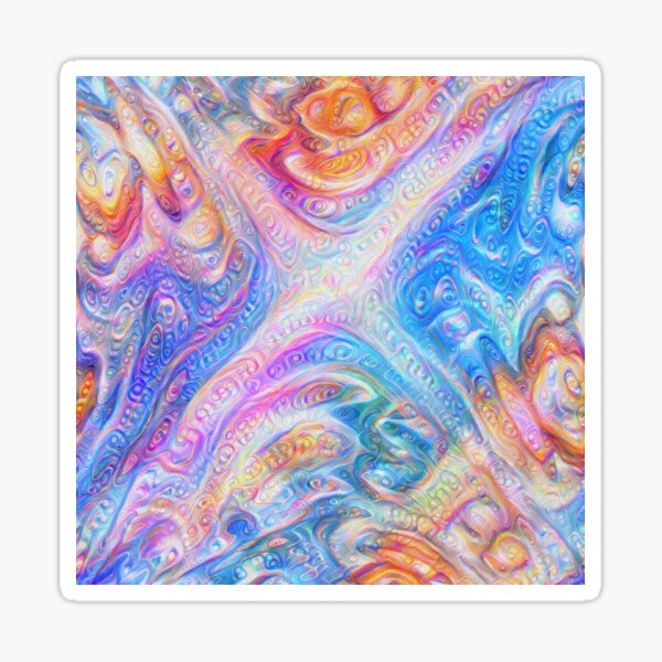 Abstract Deepdream Sticker