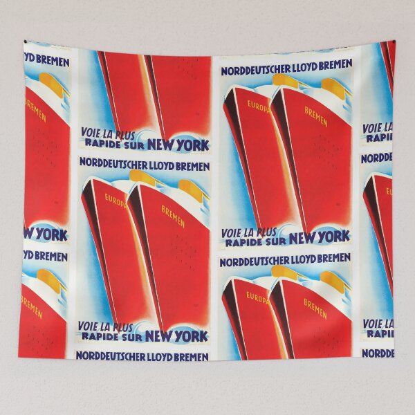 Item preview, Germany 1930's Art Deco Cruise Ship Travel Poster  designed and sold by retrographics.