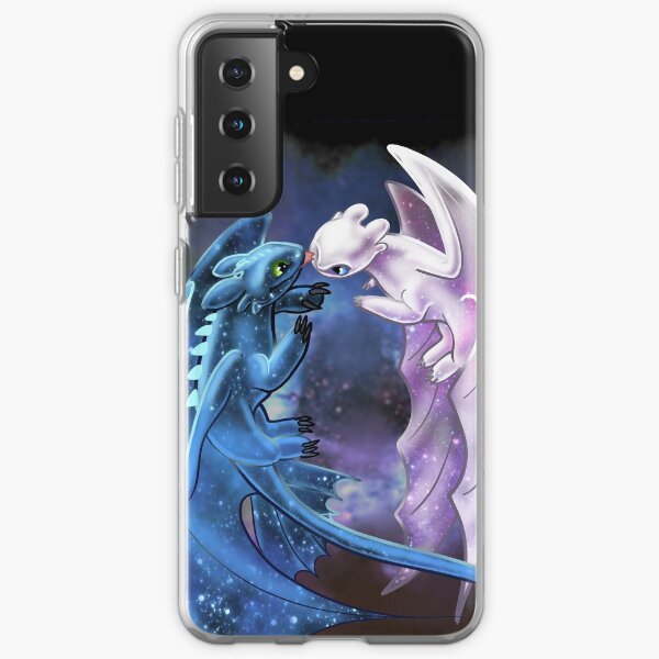 Dragon Heart - Starry Dragons - Toothless and Light Fury Samsung Galaxy Soft Case