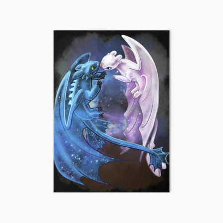 Item preview, Dragon Heart - Starry Dragons - Toothless and Light Fury designed and sold by Unicornarama.