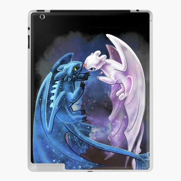 Dragon Heart - Starry Dragons - Toothless and Light Fury iPad Skin